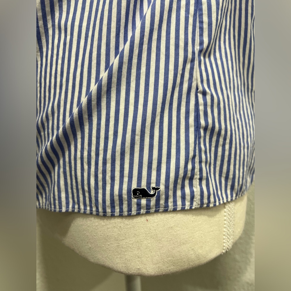 VINEYARD VINES Striped Off the Shoulder Short Sleeve Bardot Top EUC - Picture 5 of 9